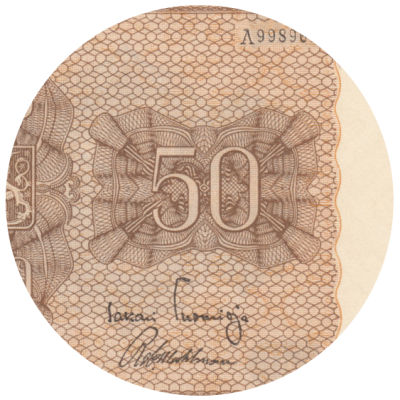 50 Markkaa 1945 Litt.A